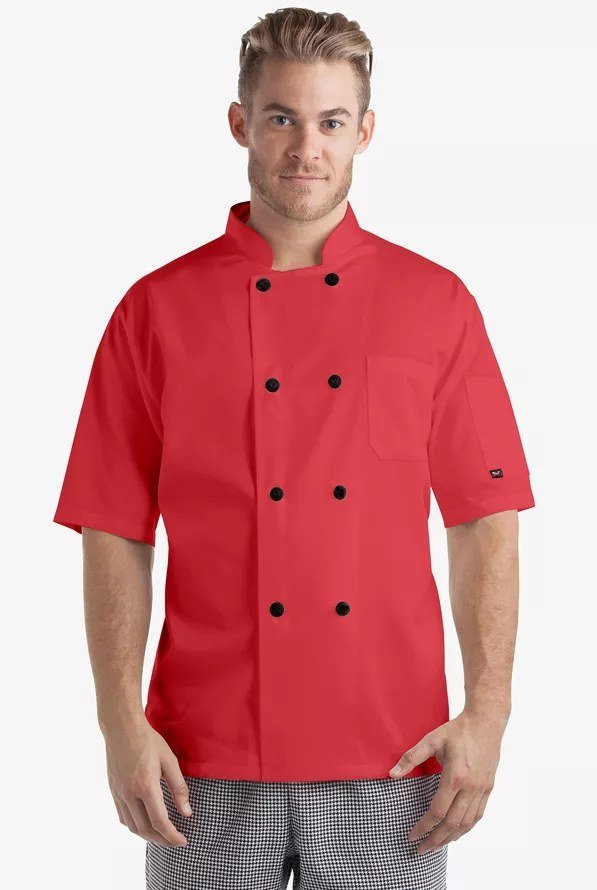 Chaqueta básica manga corta con botones perlados