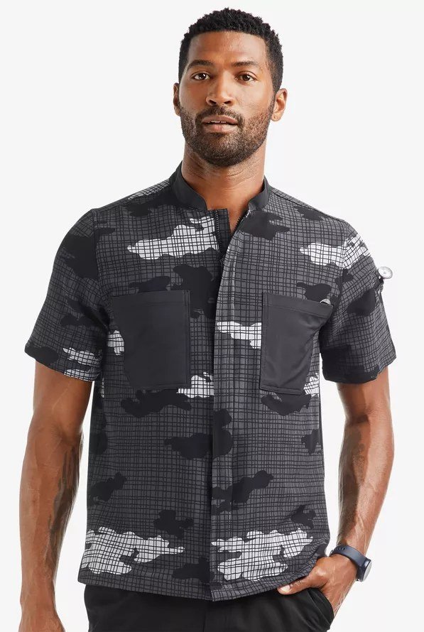 Chaqueta performance con cierre – camuflaje