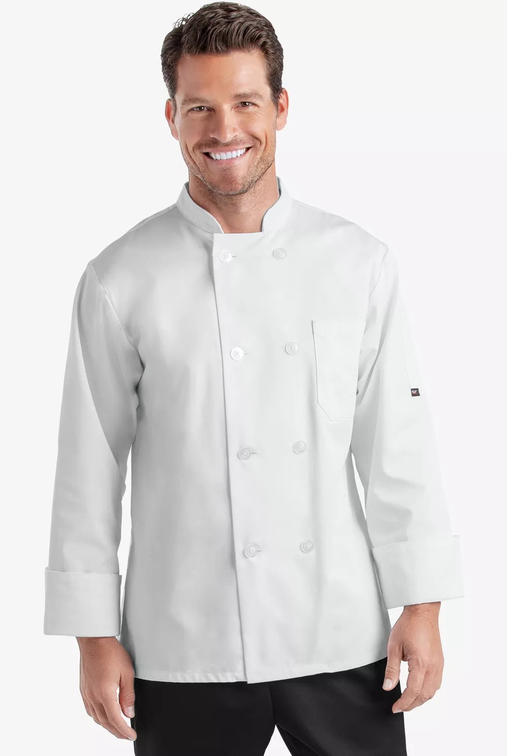 Chaqueta clásica cruzada manga larga