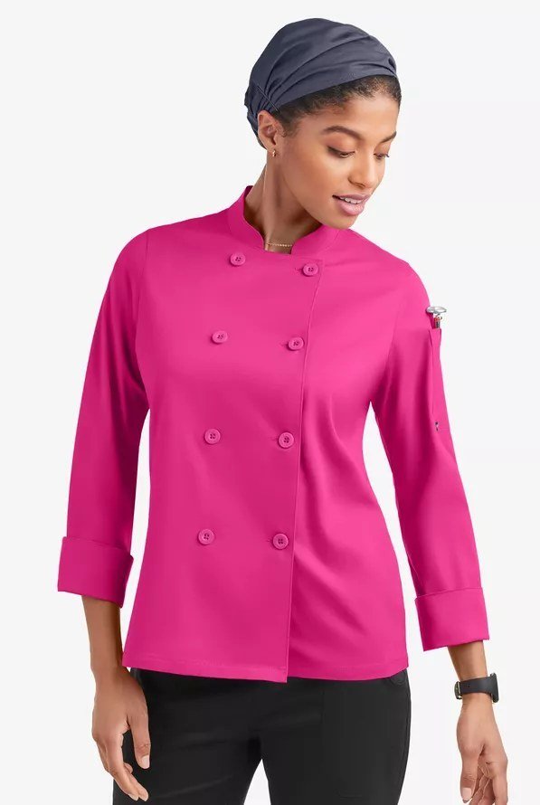 Chaqueta ejecutiva stretch cruzada manga larga