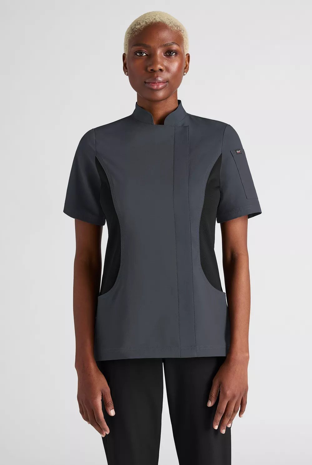 Chaqueta performance stretch manga corta con malla