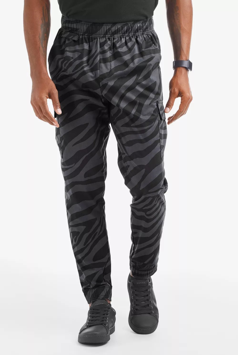 Jogger cargo stretch – cebra