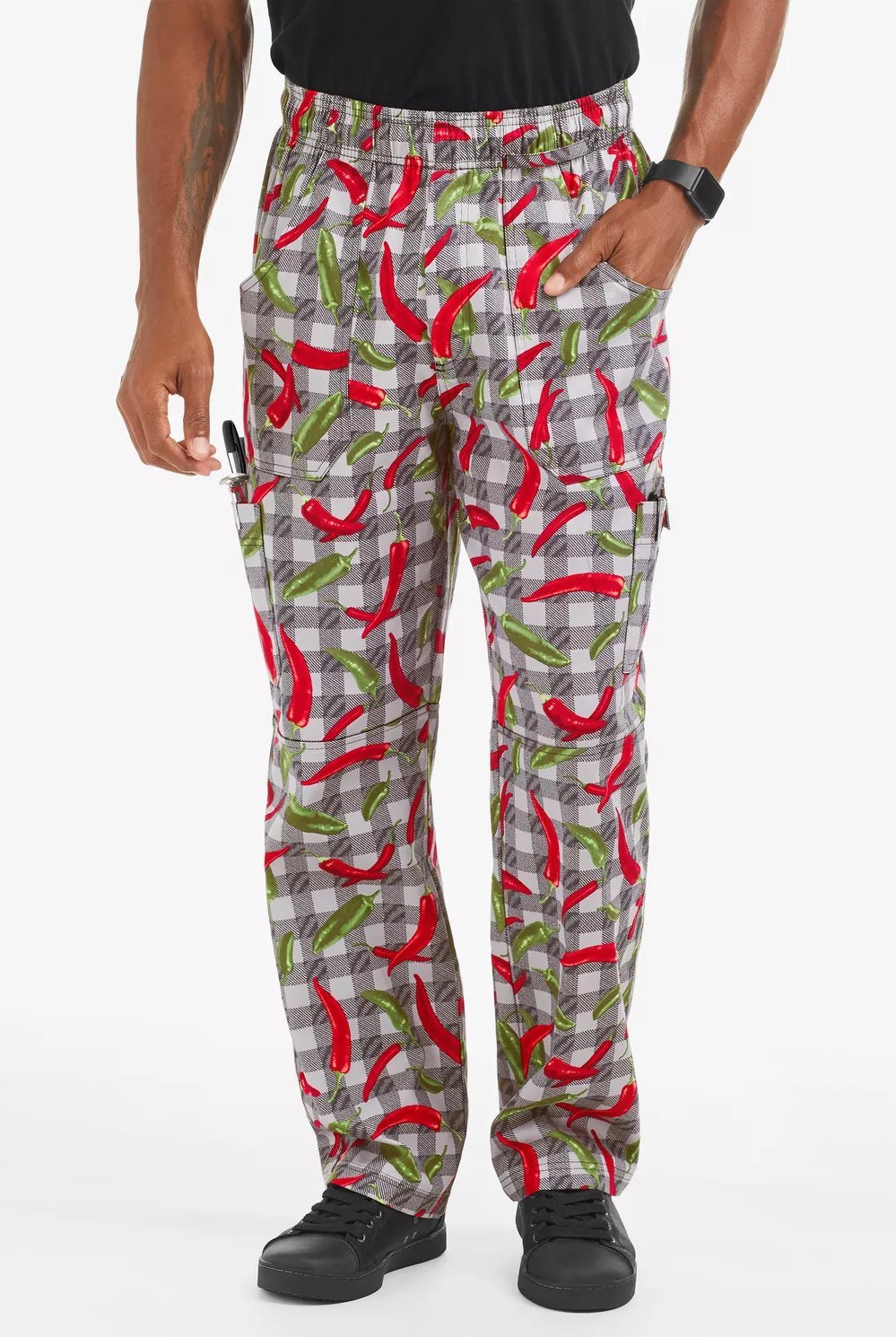 Pantalón cargo estampado de chiles