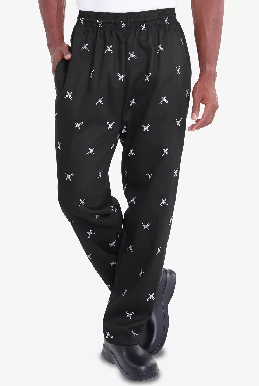 Pantalón baggy estampado de cuchillos