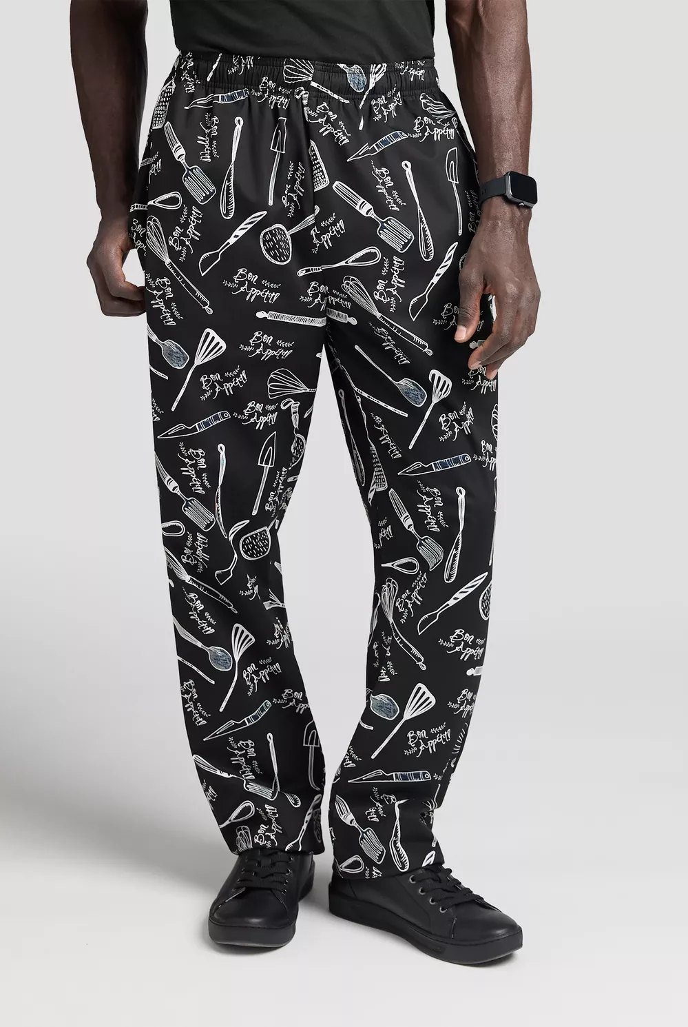 Pantalón baggy elástico estampado para hombre – Bon Appétit