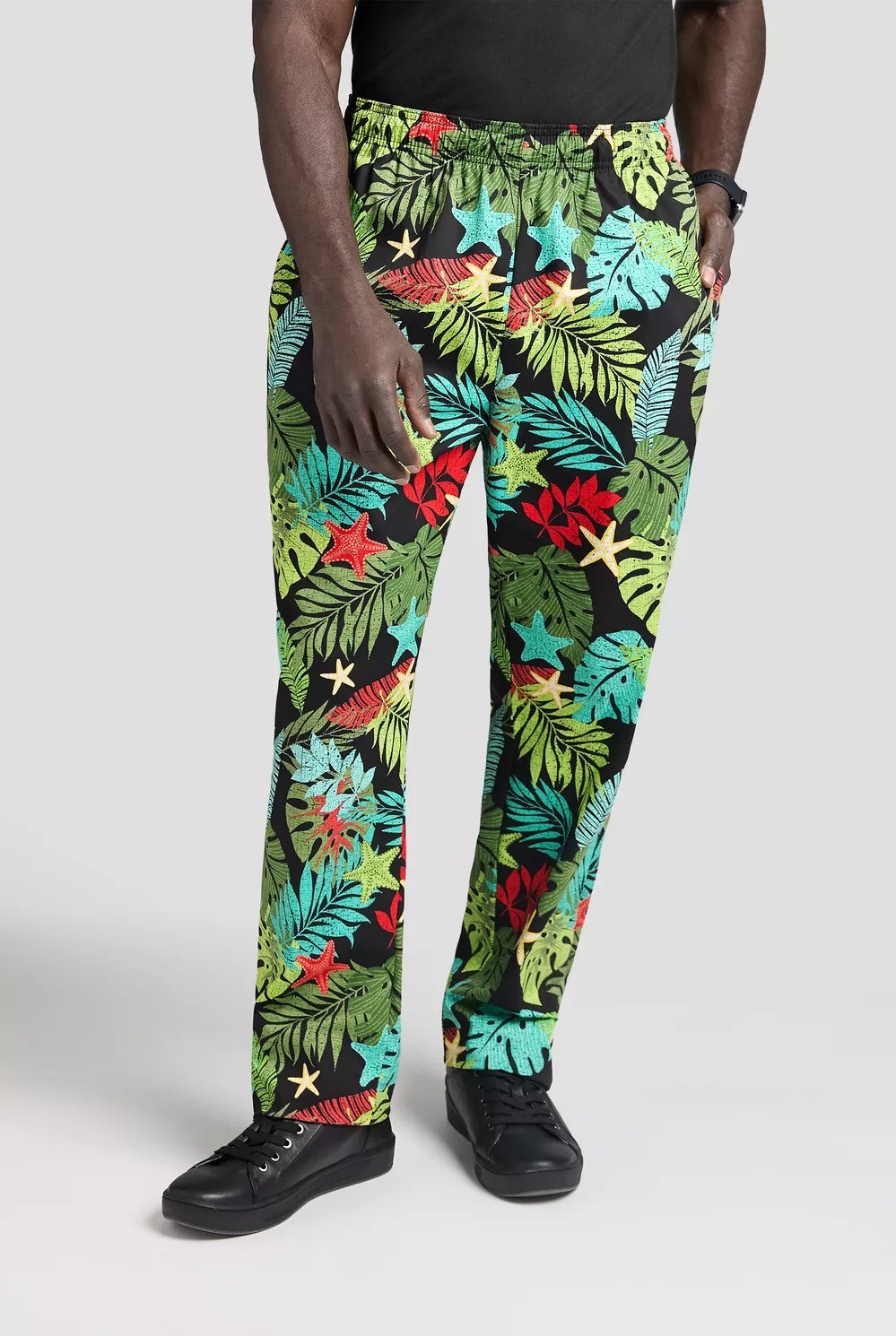 Pantalón baggy elástico estampado para hombre – Tropical Bay