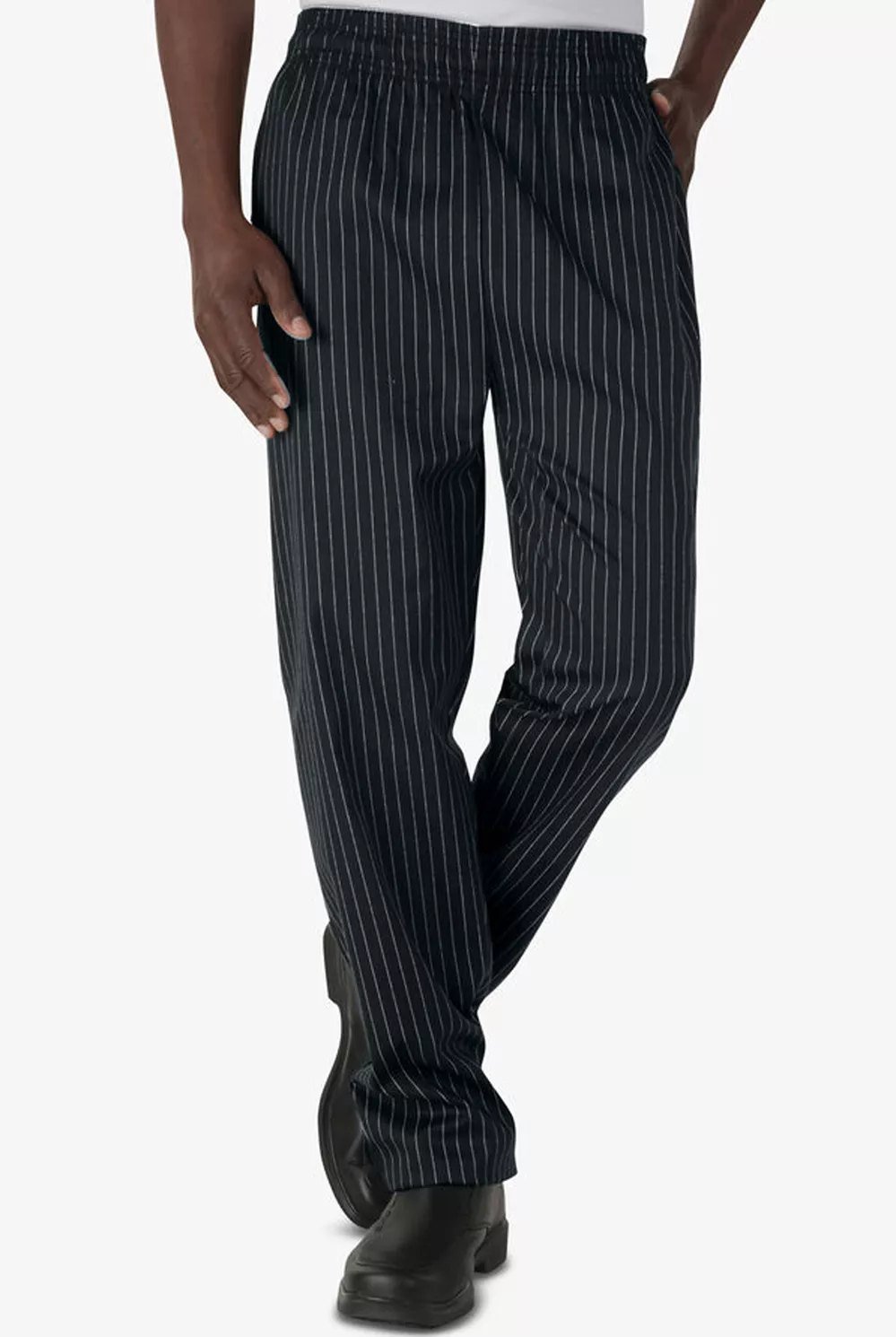 Pantalón baggy estampado para hombre – rayas finas