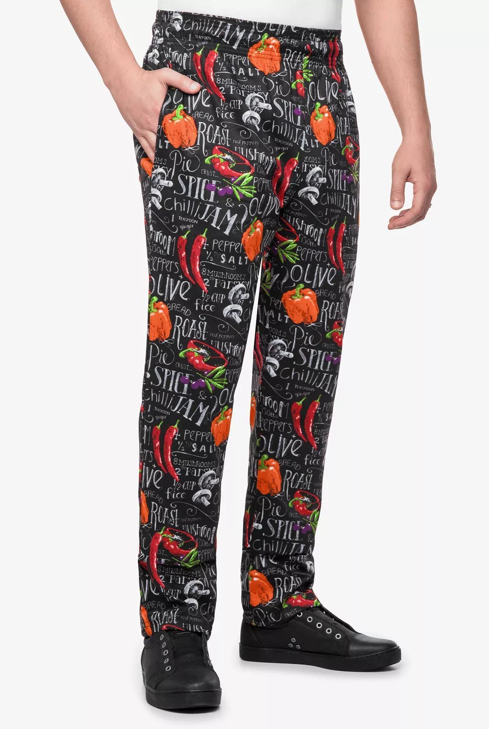 Pantalón baggy estampado para hombre – pizarra (Chalkboard)