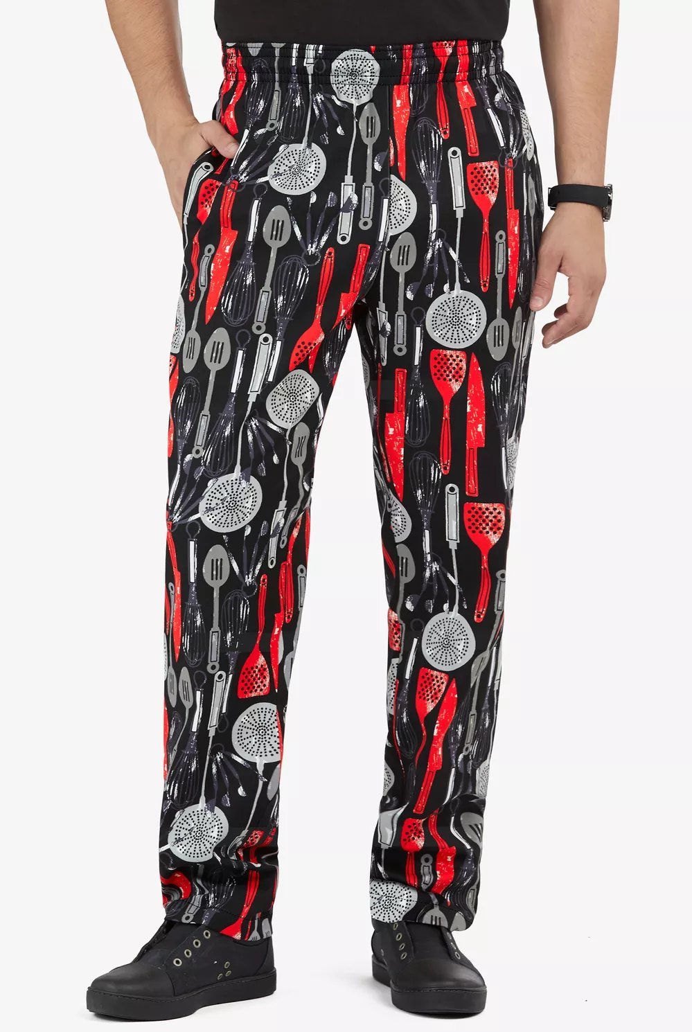 Pantalón baggy estampado para hombre – Chef Essentials