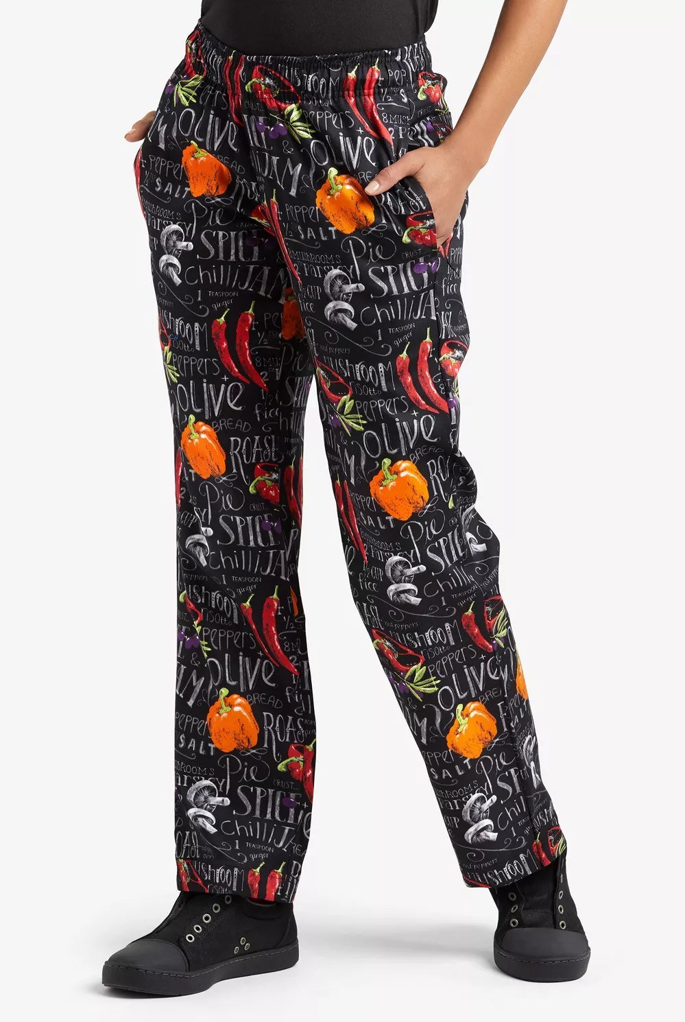 Pantalón baggy estampado pizarra