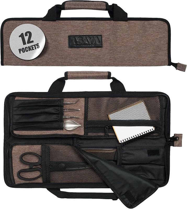 Estuche enrollable para cuchillos de 12 bolsillos