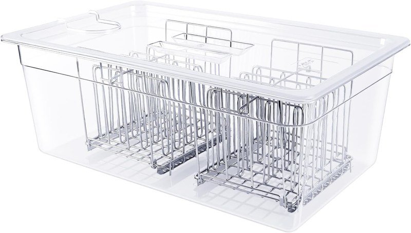 Recipiente sous vide WELKOR 26 qt con tapa y 2 rejillas