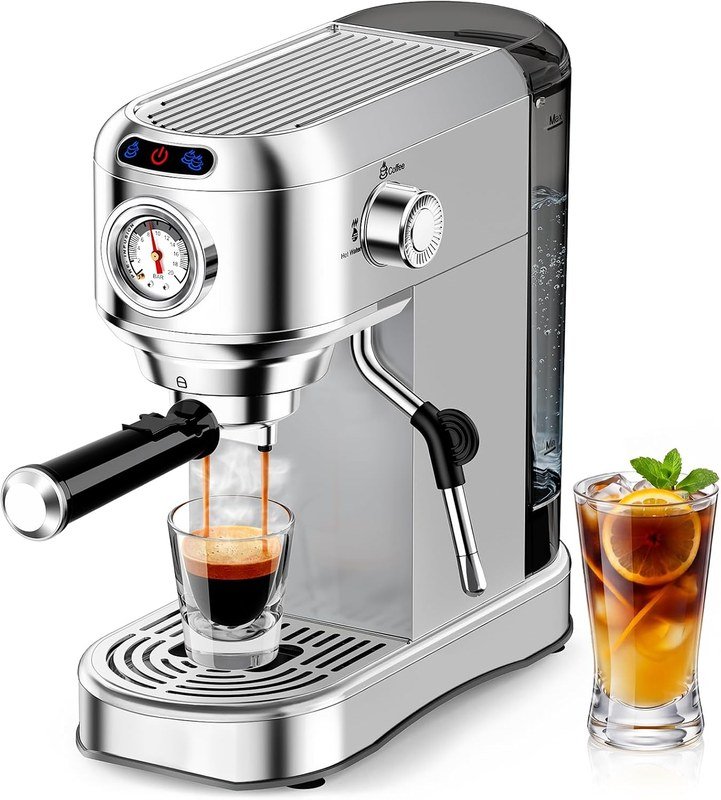 Cafetera espresso AERCANA 20 bar con vaporizador