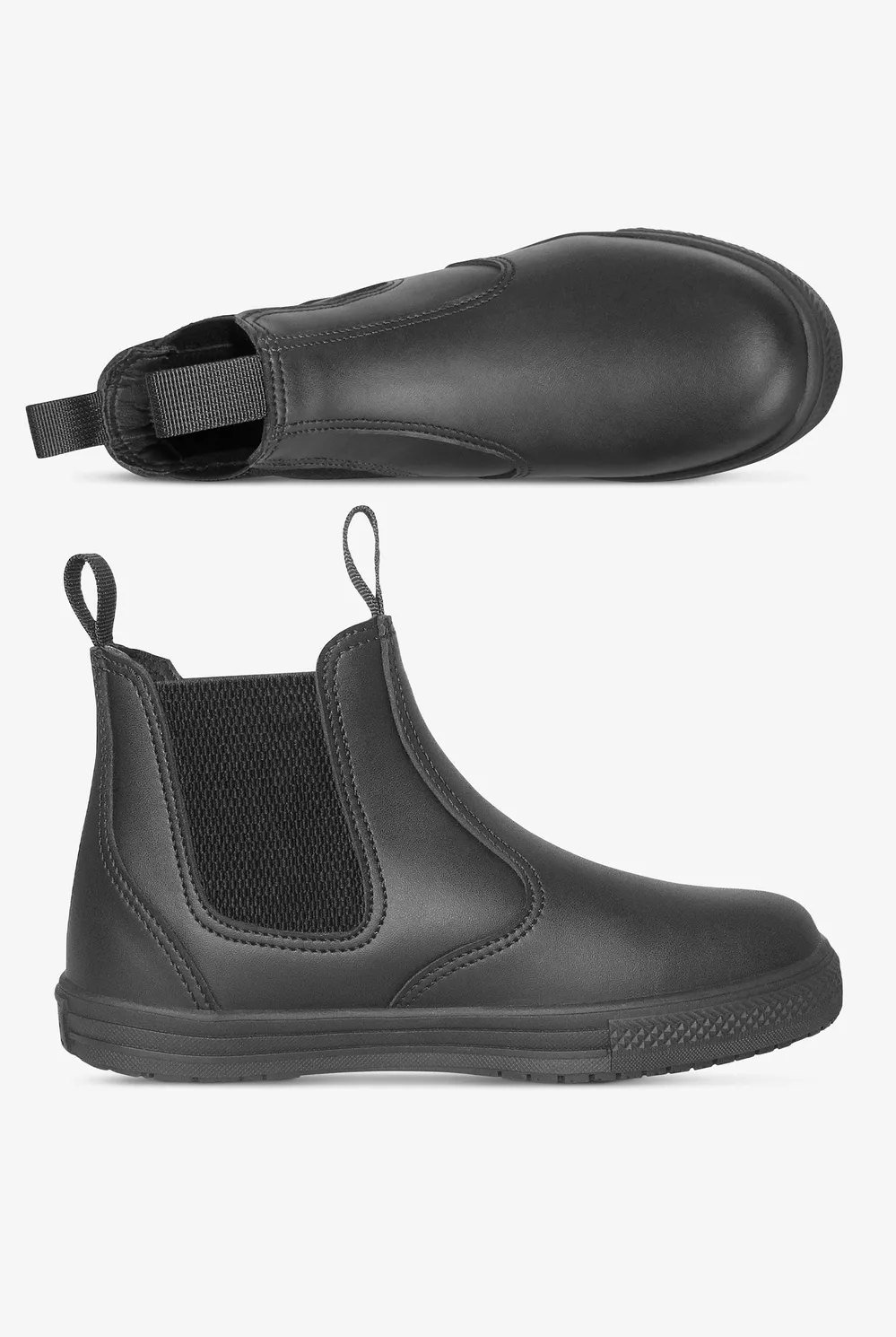 Botas de trabajo sin cordones para mujer Genuine Grip, negras