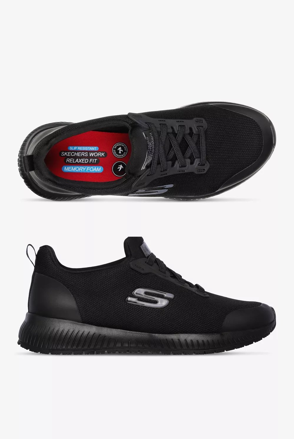 Zapatos deportivos sin cordones para mujer Skechers Work Squad SR