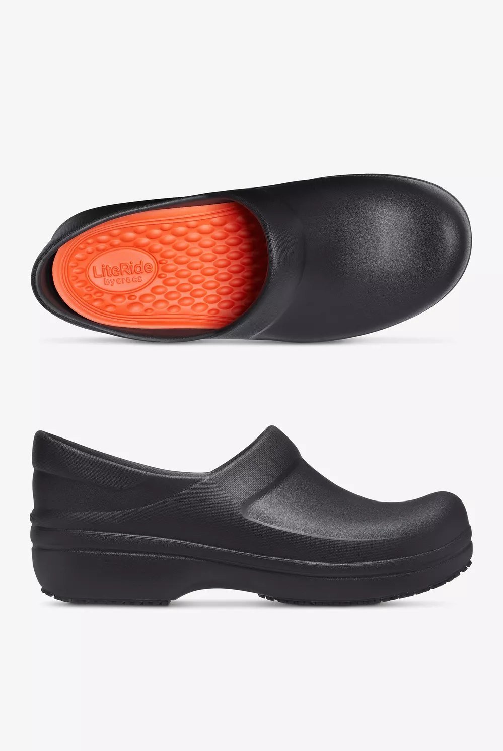 Zuecos para mujer Crocs Neria Pro II LiteRide, negros