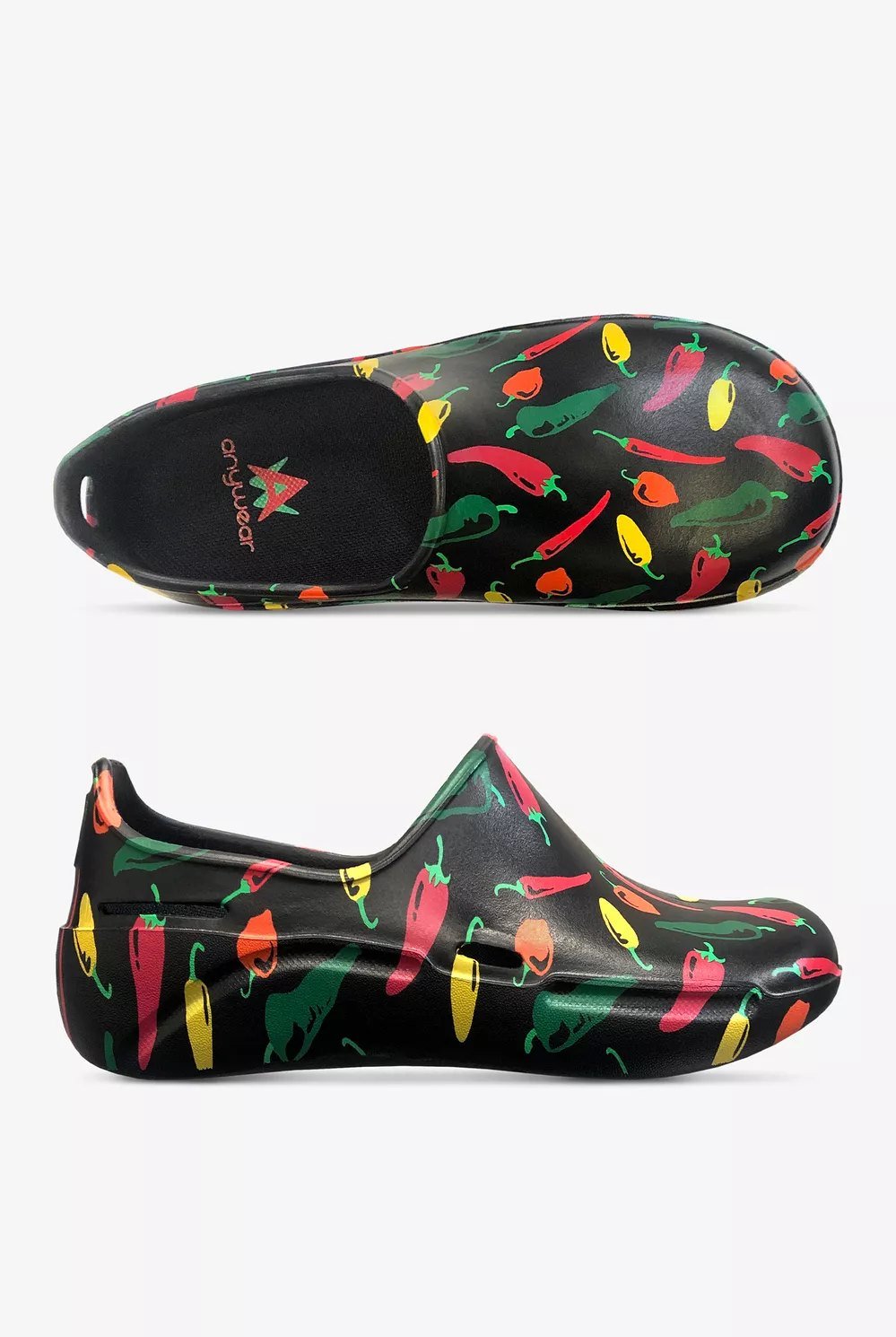Slip-on antideslizante Anywear estampado de chiles
